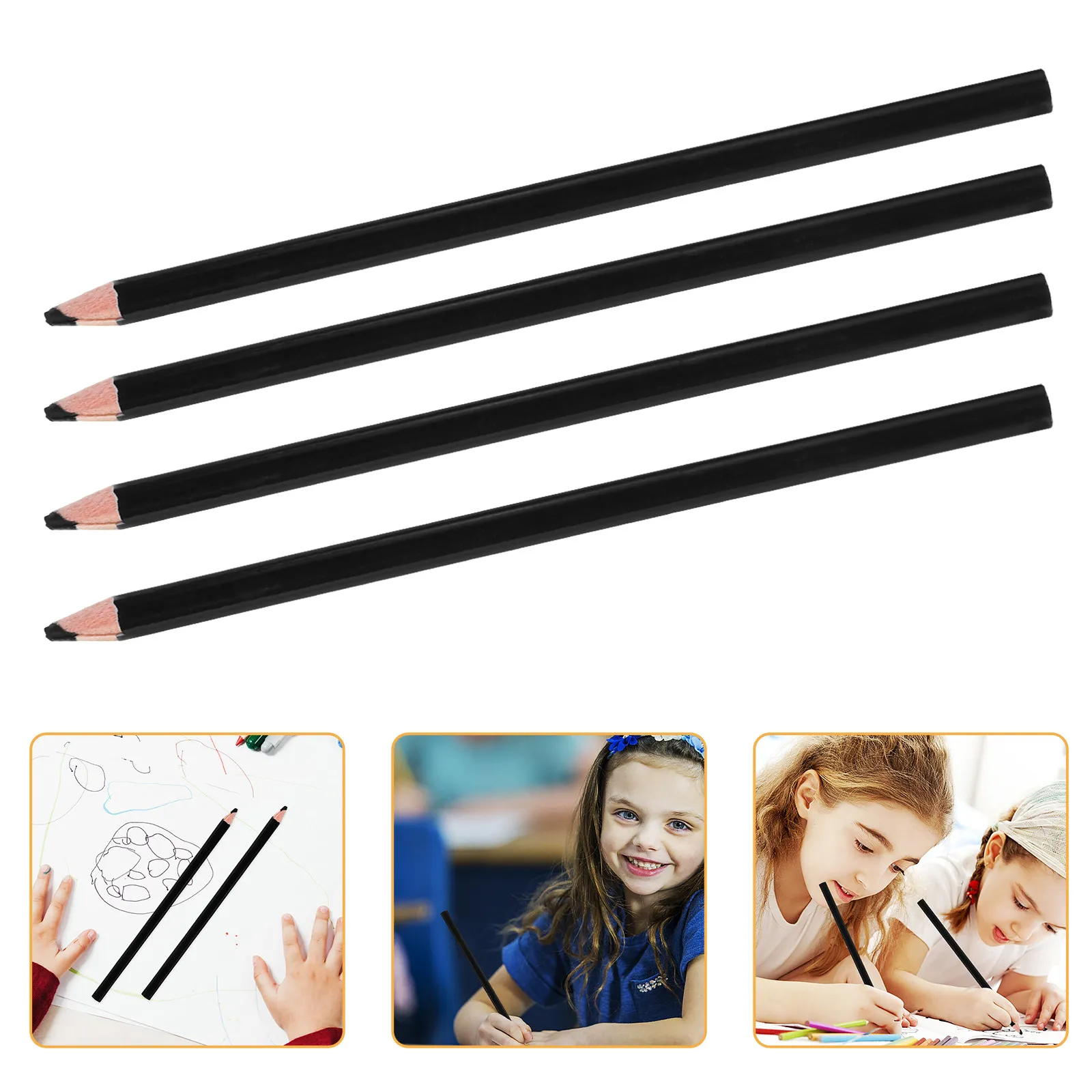 4Pcs Professional Multipurpose Draw Mark Pen Hard-to-Erase Precision Marker for Glass Ceramic Metal Sewing Painting