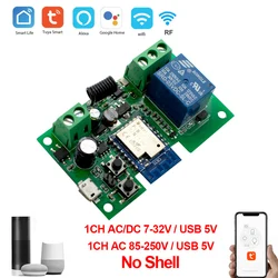 Tuya Smart Switch Module 1 Gang 5V 12V 24V 220V Home Automation DIY Relay Wifi Module Work With Alexa Google Home