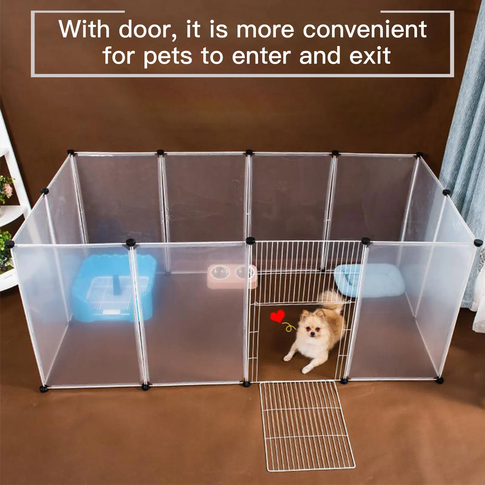 

Foldable Pet Playpen Dog Fence Puppy Kennel House Exercise Training Puppy Kitten Space Dogs Supplies Rabbits Guinea Pig Cage