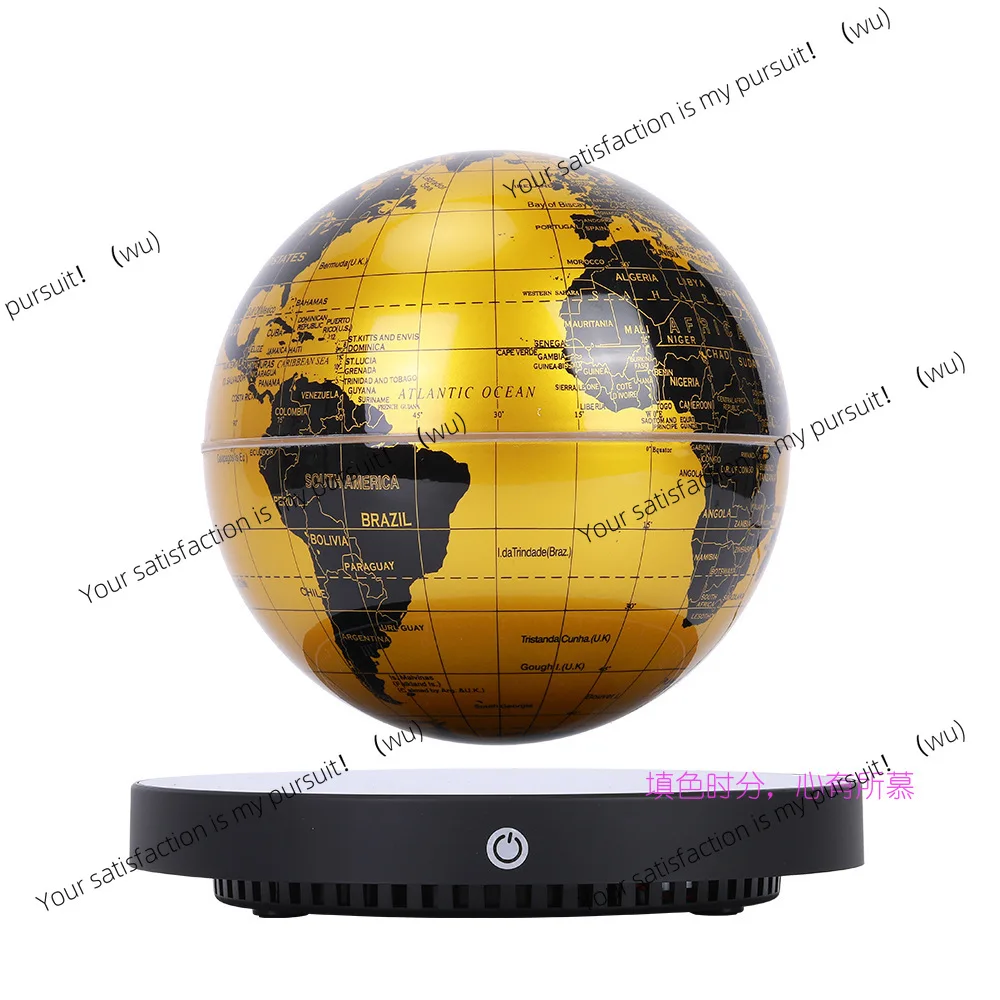 Suitable for magnetic levitation globe clock base gold luminous globe colorful atmosphere night light technical sense ornament
