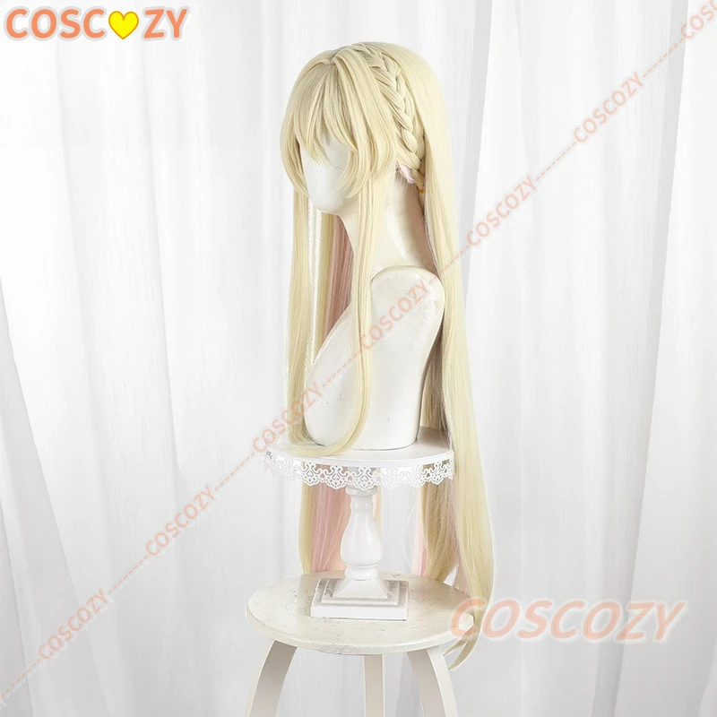 Parrucca cosplay Anime Watanare Oozuka Mai parrucca lunga bionda che scorre capelli lisci parrucche sintetiche resistenti al calore festa di carnevale per ragazze da donna
