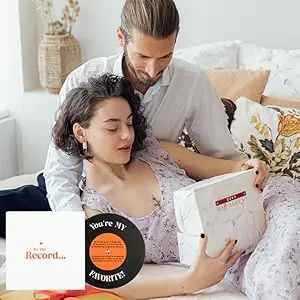 Bienen-Jubiläumskarte für Sie und Ihn, Valentinstagsgeschenk für Ehemann, Ehefrau, Freund, Freundin, für die Schallplatten-Liebeskarte – Detail 10