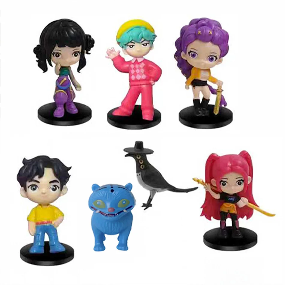 ฟิกเกอร์อนิเมะ Kpop Demon Hunters รูมิ โซอี มิรา ตัวละครอนิเมะทำจากโพลีไวนิลคลอไรด์ ของสะสมตั้งโต๊ะ ของขวัญสำหรับเด็ก