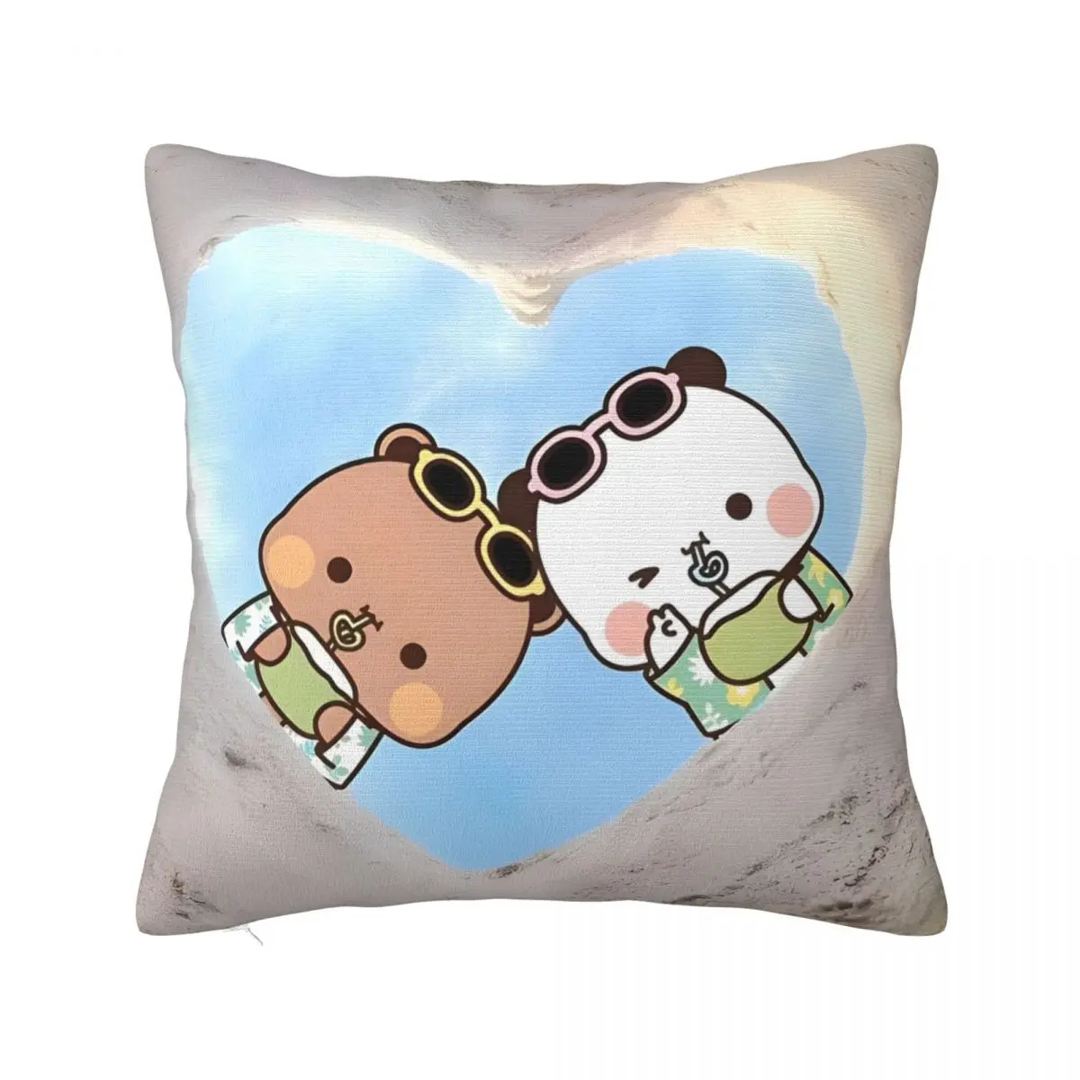 Bubu And Dudu Kawaill Couple Bears Pillowcases Merch Soft Cushion Cover Decoration Throw Pillow Case Cover Home Multi-Size