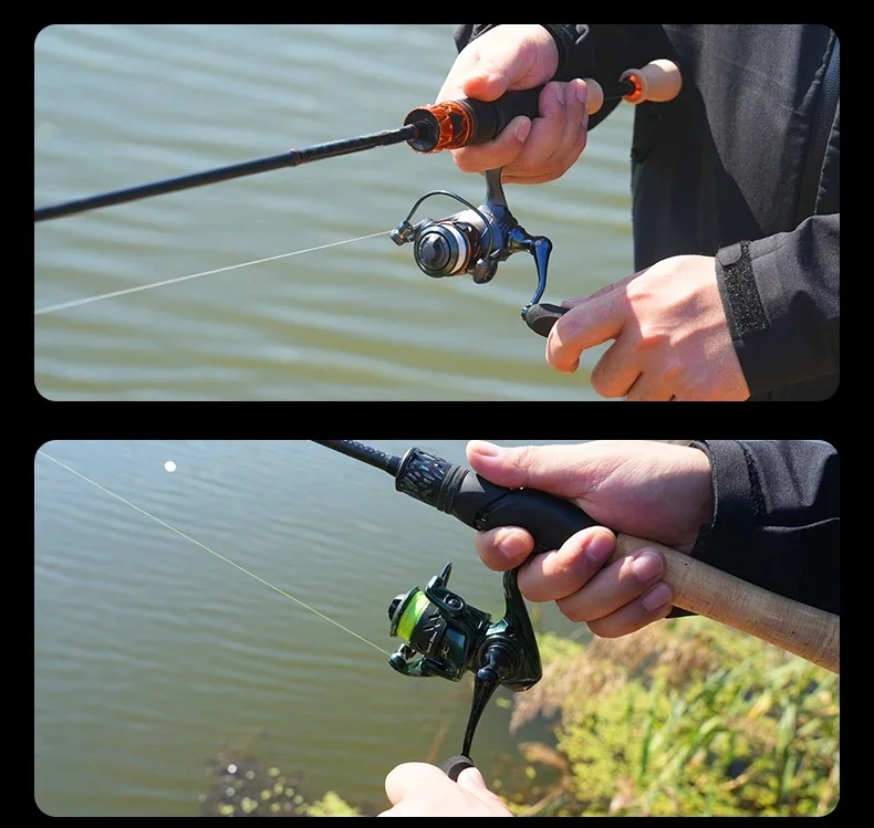 Cadence 250 Spinnfischrolle Mini Metallspule Ultraleicht Glatte Spule Angelrolle für Süß- und Salzwasser Pro – Detail 32