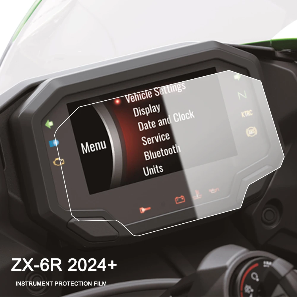 For Kawasaki ZX-6R ZX 6R 2024+ ZX-10R 2021+  Motorcycle Accessories Scratch Cluster Screen Dashboard Protection Instrument Film