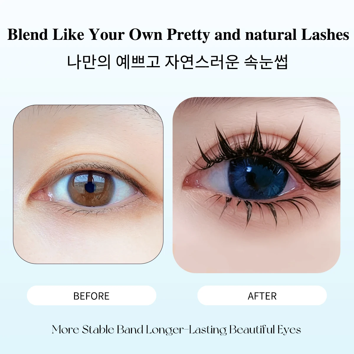 ขนตาปลอมแบบมังงะ 5 คู่ ขนตาปลอมแบบธรรมชาติ ยาว นุ่ม สไตล์อนิเมะ สำหรับแต่งตาแบบสาวเกาหลี