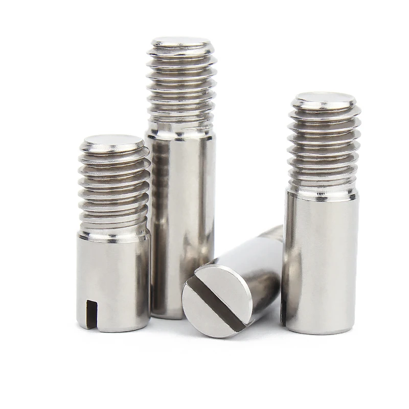 2/5/10X M2 M2.5 M3 M4 M5 M6 M8 M10 GB878 304 Stainless Steel External Screw Thread Cylindrical Fix Position Shaft Roll Dowel Pin