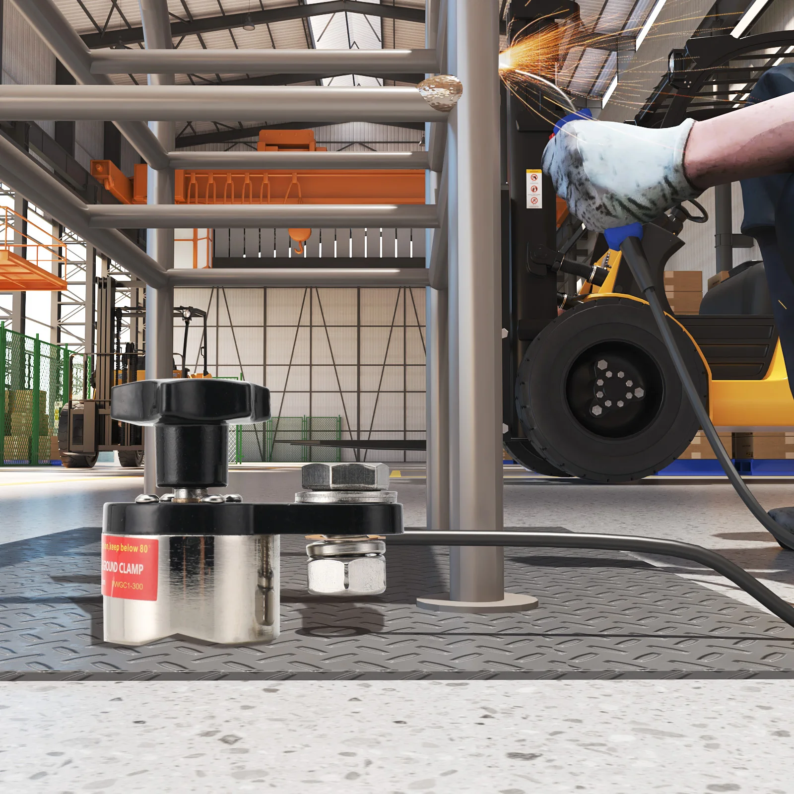 المغناطيسي لحام الأرض المشبك 300A التأريض المغناطيس موصل آلة لحام حامل موصل التبديل لحام تركيباتMWGC1-300