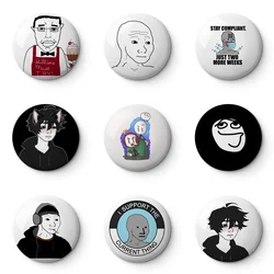 Wojak Soft Button Pin personalizzabile decorazione in metallo gioielli da donna regalo carino divertente cappello amante spilla da bavero