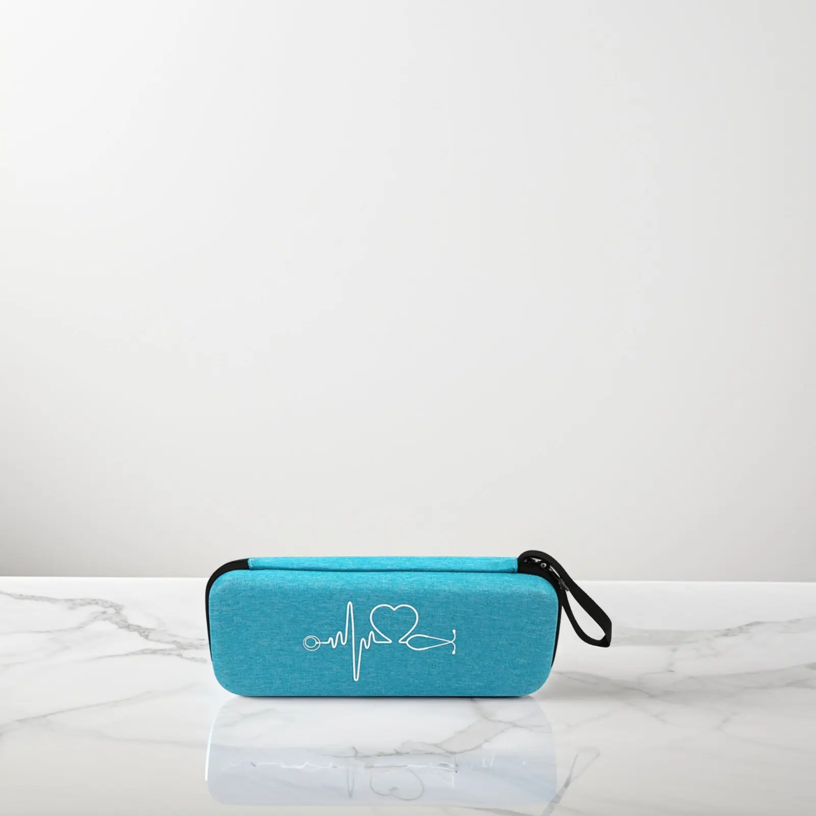 1Pcs Portable Stethoscope Case Hard Shell Storage Bag Dustproof Shockproof Compatible for 3M with Interior Net Pouch