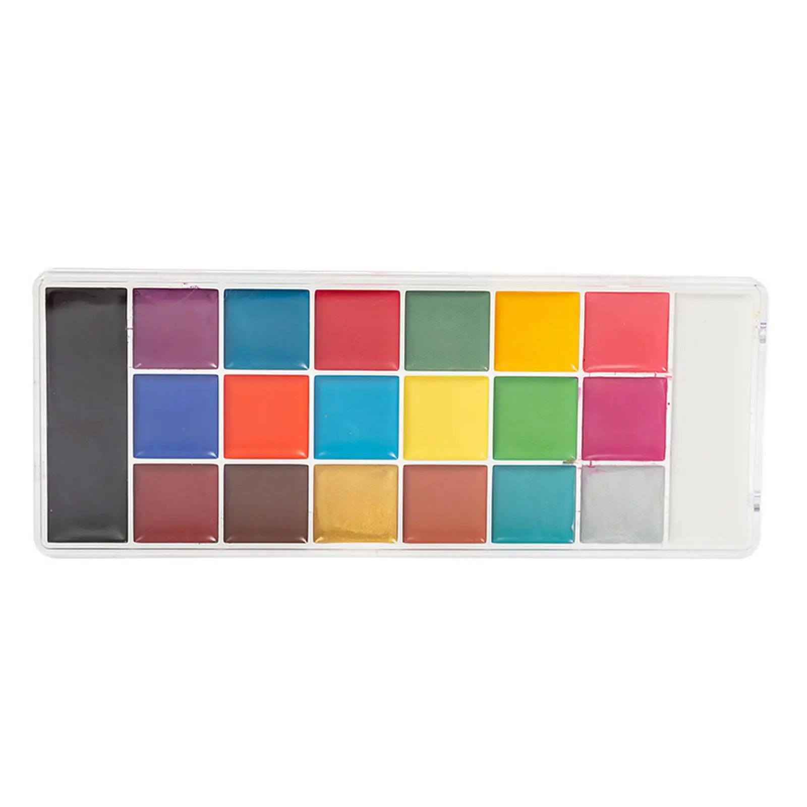 พาเลทเพ้นท์เพ้นท์ร่างกายบนใบหน้าเพ้นท์หน้าสำหรับวันหยุดคอสเพลย์ฮาโลวีน