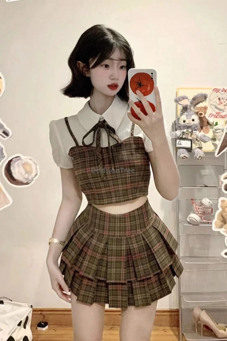 2025 dolce design scozzese uniforme scolastica femminile stile accademia giapponese abbigliamento quotidiano campus outfit uniforme jk per ragazze alla moda