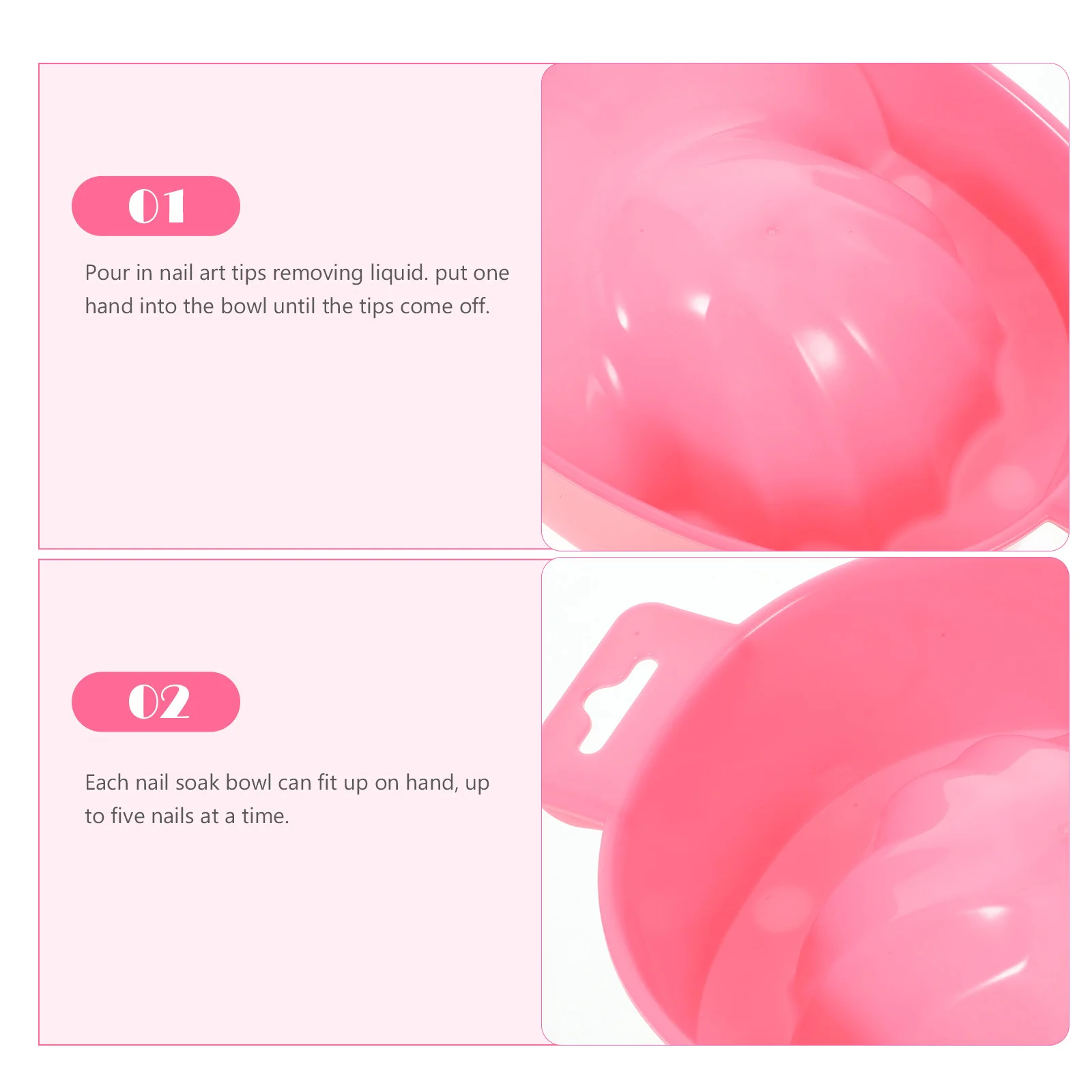 ถ้วยแช่เล็บสำหรับทำเล็บ 2 ชิ้น สีฟ้า เหมาะสำหรับการบำรุงเล็บ ถอดเล็บปลอม บำรุงหนังกำพร้า ดูแลมือ