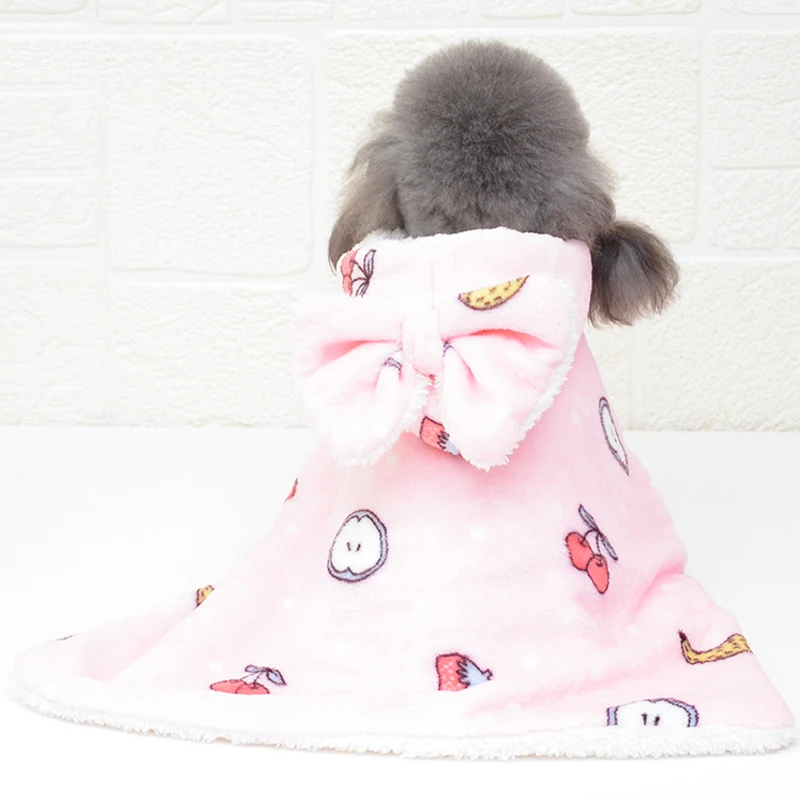 Pet Bathrobe, Dog Hooded Bath Towel Pajamas Quick Drying Super Absorbent Pet Cat Bath Robe Dog Clothes for Puppy Small Dogs Cats