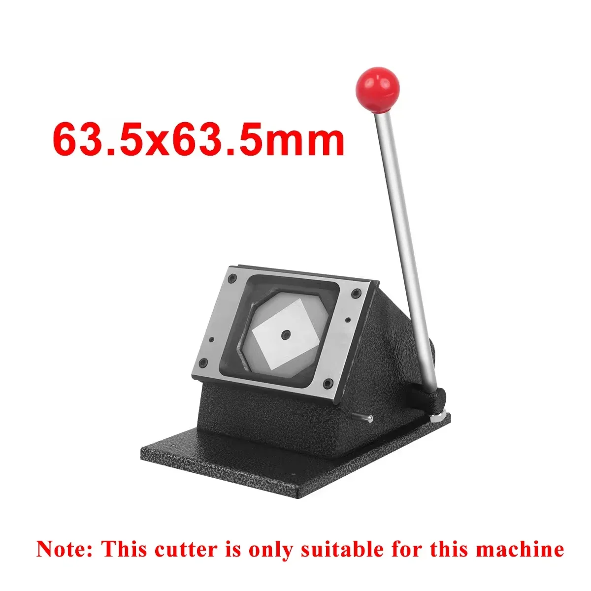 Taglierina di carta quadrata fai-da-te 50*50mm/63.5*63.5mm adatta per bottoni di forma rettangolare che producono magneti da frigorifero della macchina