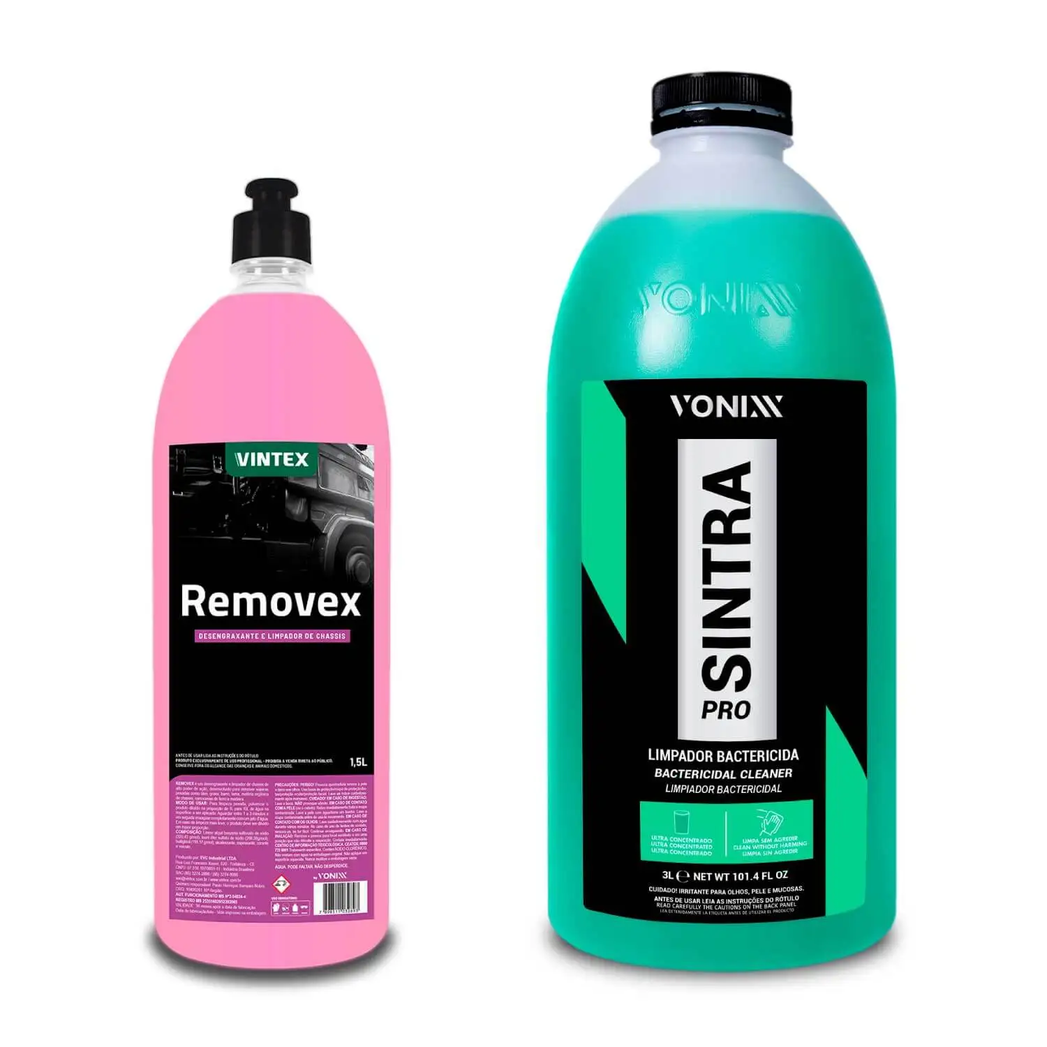 Auto Cleaning Kit Removex 1.5L + Sintra Pro 3 Liters Vonixx