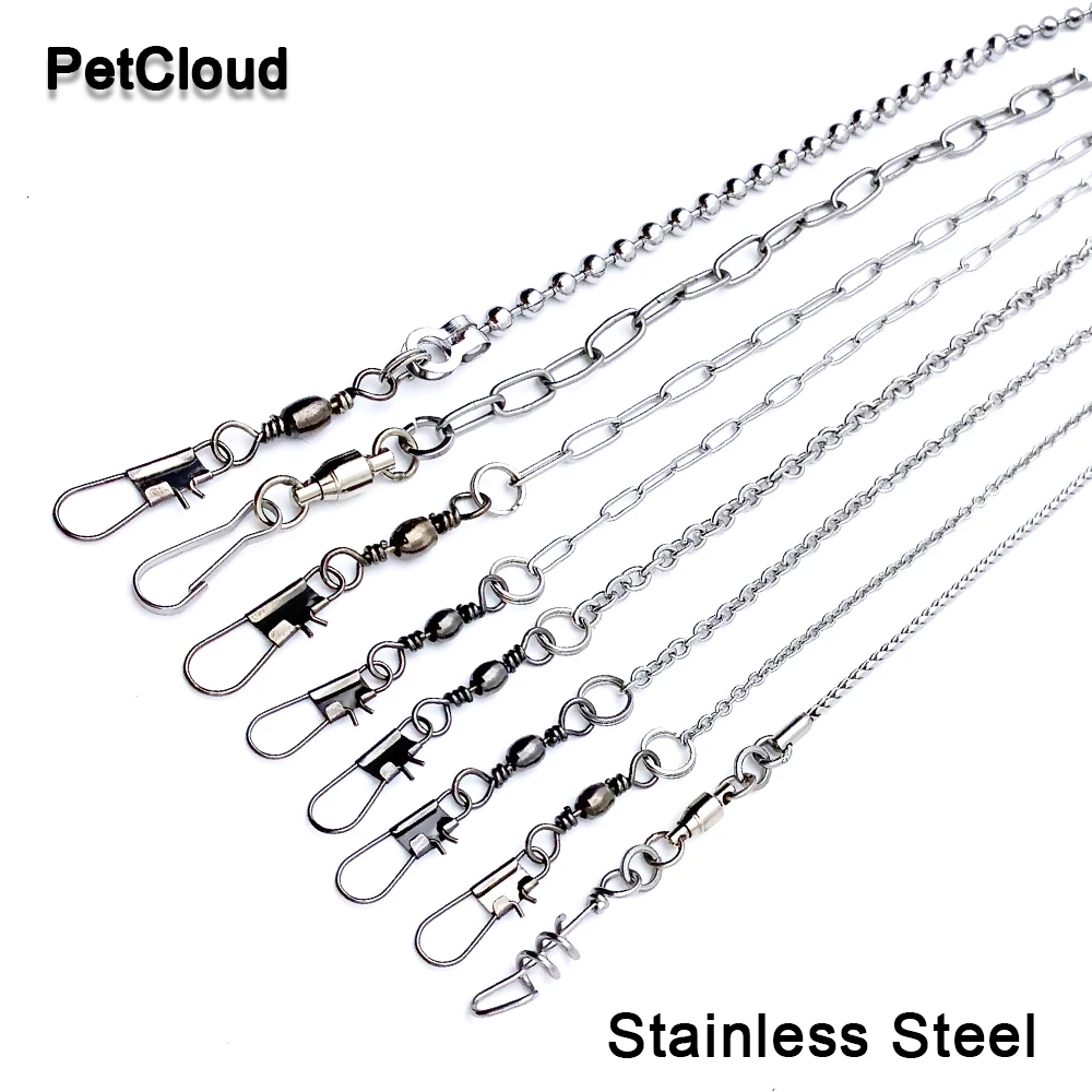 Stainless Steel Parrot Chain Bird Foot Ring Stand Chain Parrot Rope Bird Chain Anti Bite Wire Rope Outdoor Flying Training