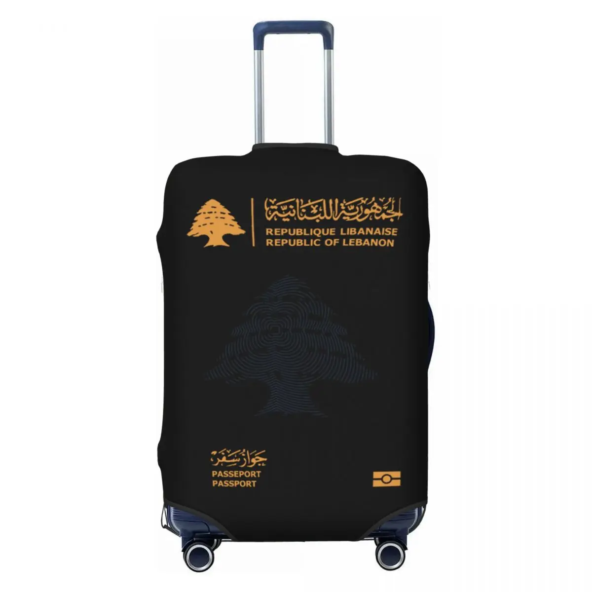 

Lebanon Passport Travel Luggage Cover Dust Proof Suitcase Cover Protector Fit 18-32 Inch