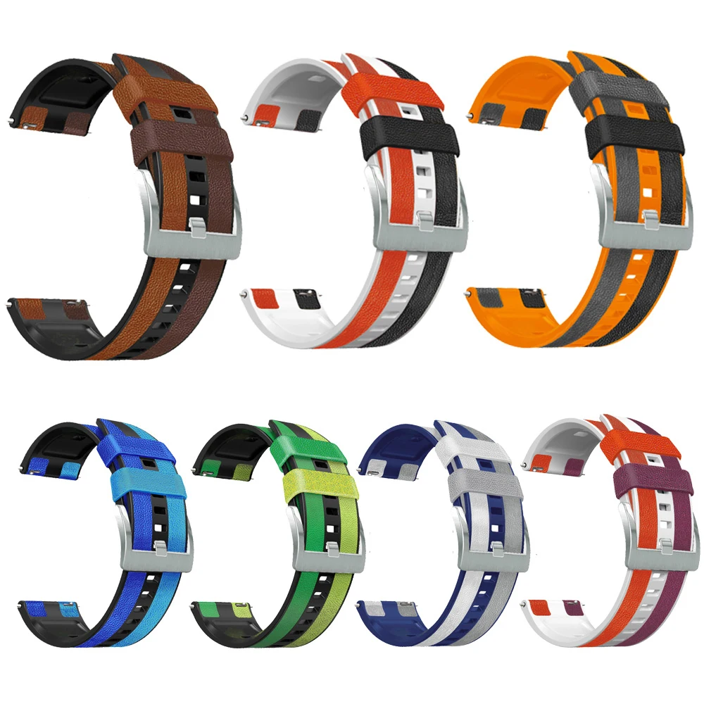 جلد سيليكون الرياضة حزام (Band) ساعة حزام ل هواوي ساعة 3 برو/GT 2 برو/GT 3 GT3 46 مللي متر Smartwatch الأساور سوار حزام Correa