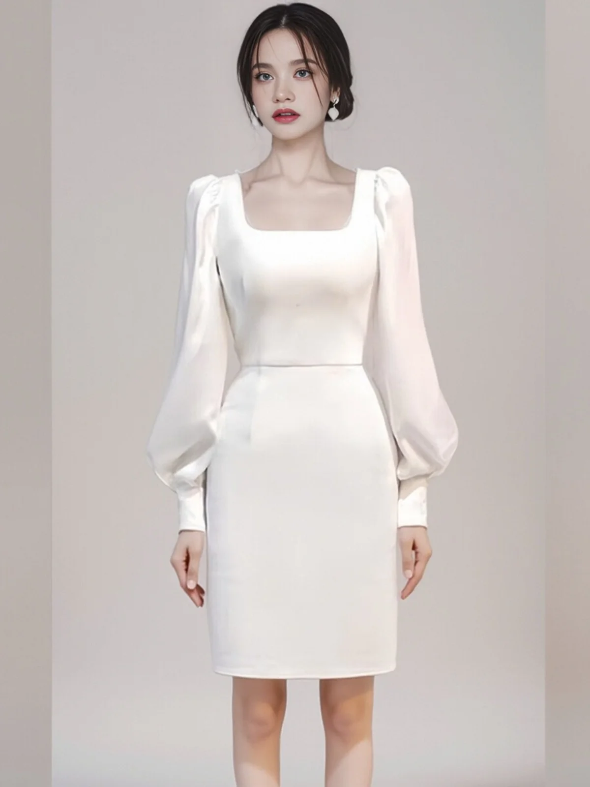 

Ele White Evening Dr 2025 New Women's Par Birthday Celebration Ball Gown Can Be Worn on Daily Basis Faionable