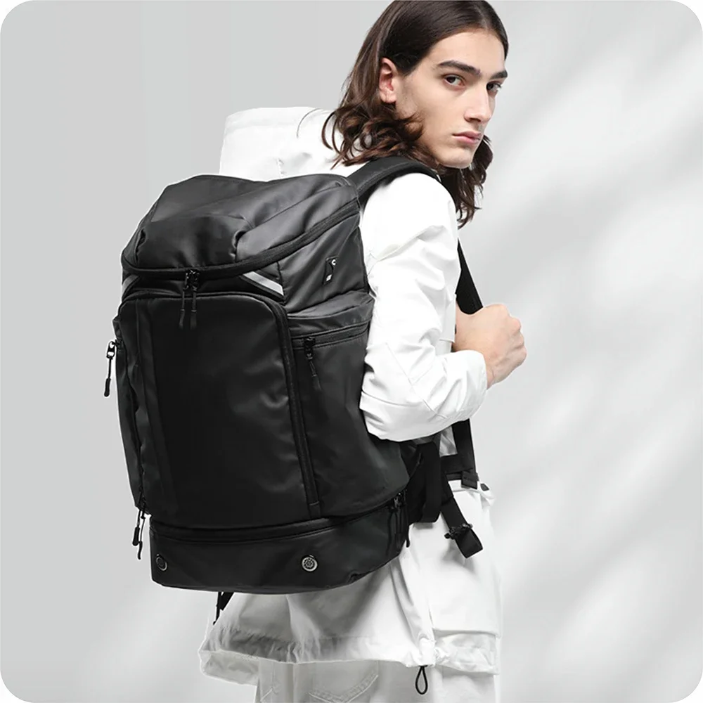 Imagem -06 - Mochila Masculina de Viagem de Grande Capacidade para Homens Bolsa Esportiva ao ar Livre Mochila Portátil Impermeável com Sapato Moda