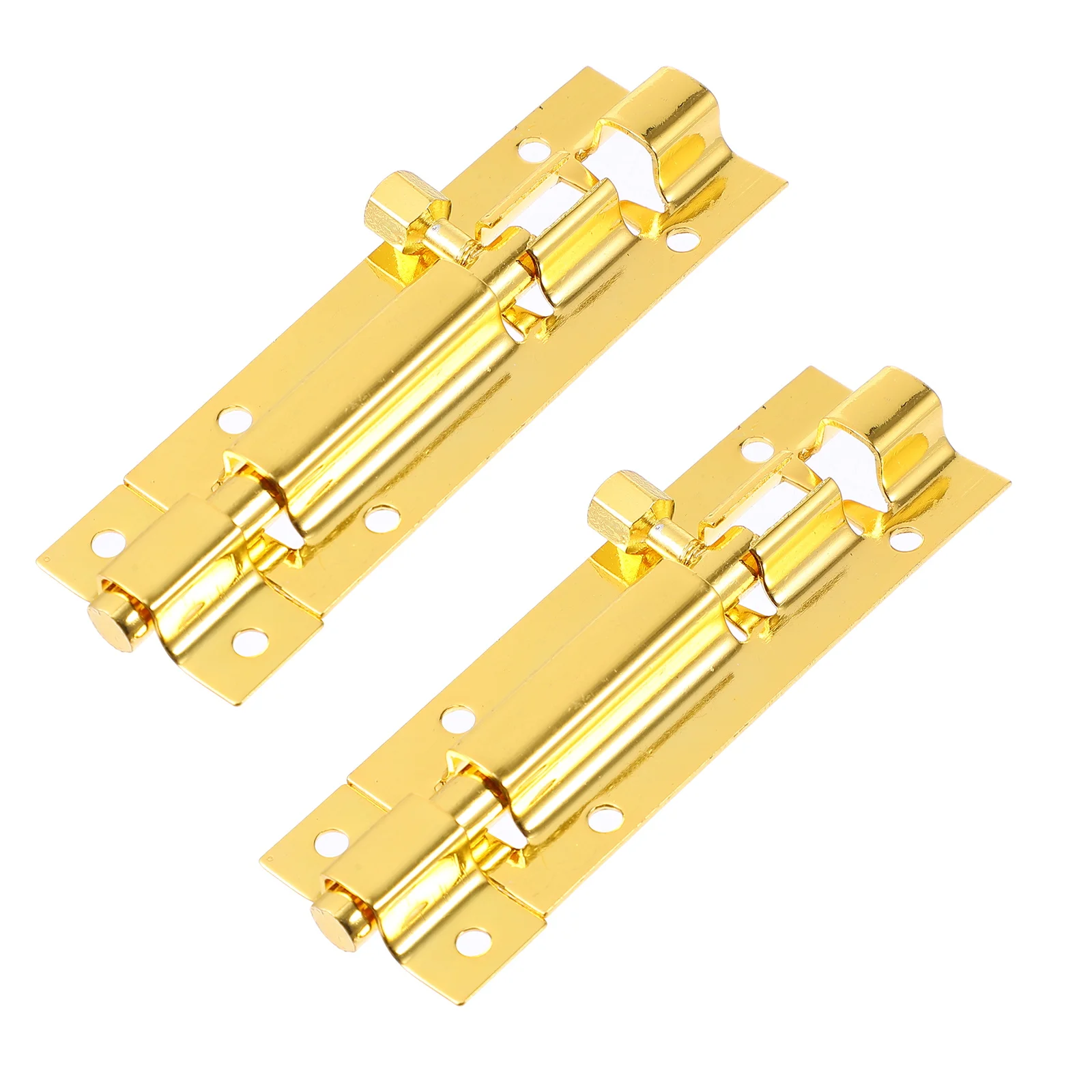 

2 Pcs Sliding Door Latch Stainless Steel Deadbolt Pin Security Lock Anti-Theft Barn Horizontal Vertical Installation