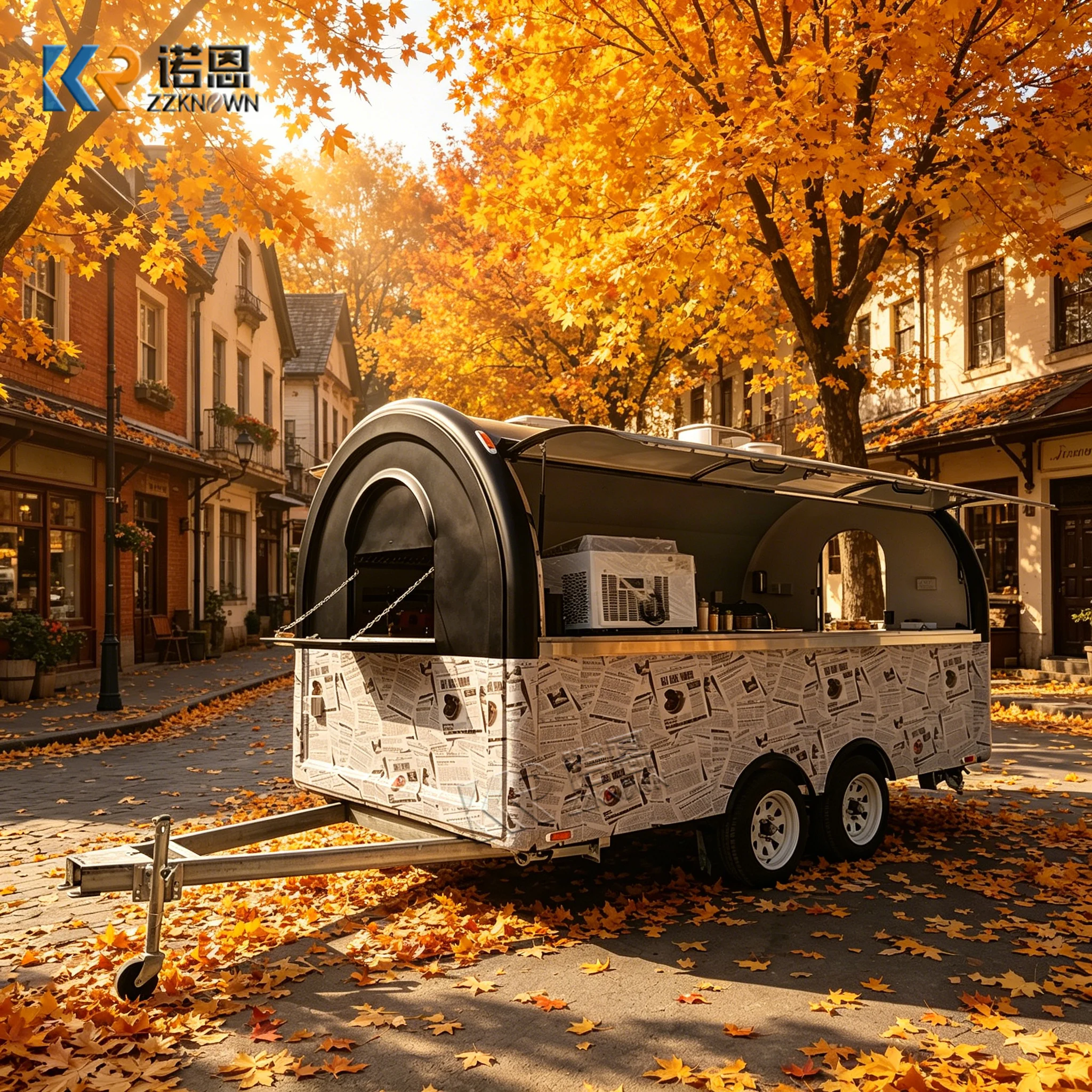 

Professional Food Truck Trailer Coffee Bar Mobile Kitchen Concession Business Fully Equipped