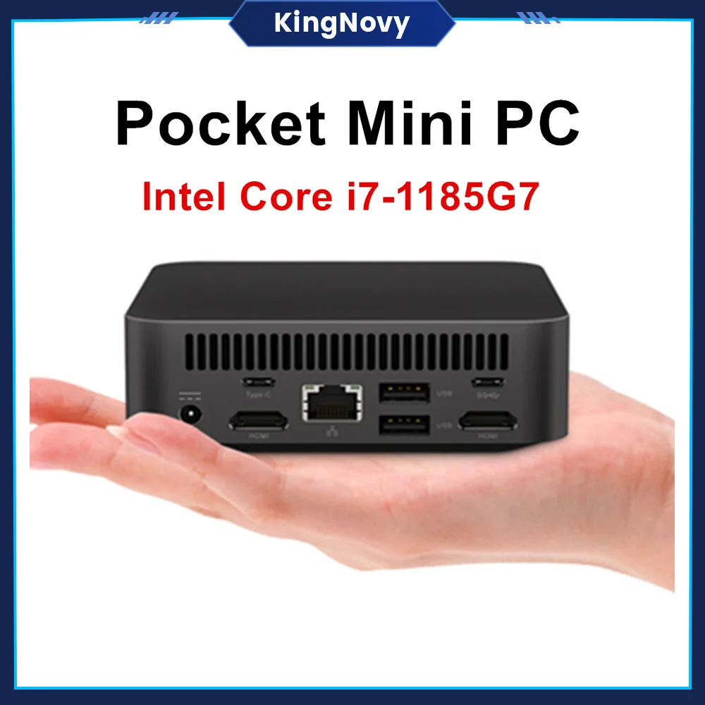 

Cheap Office Mini PC 11th Gen Intel i7 1185G7 Windows 11 Gaming Desktop Computer Barebone Pocket PC DDR4 NVMe NUC 4K HTPC WiFi6