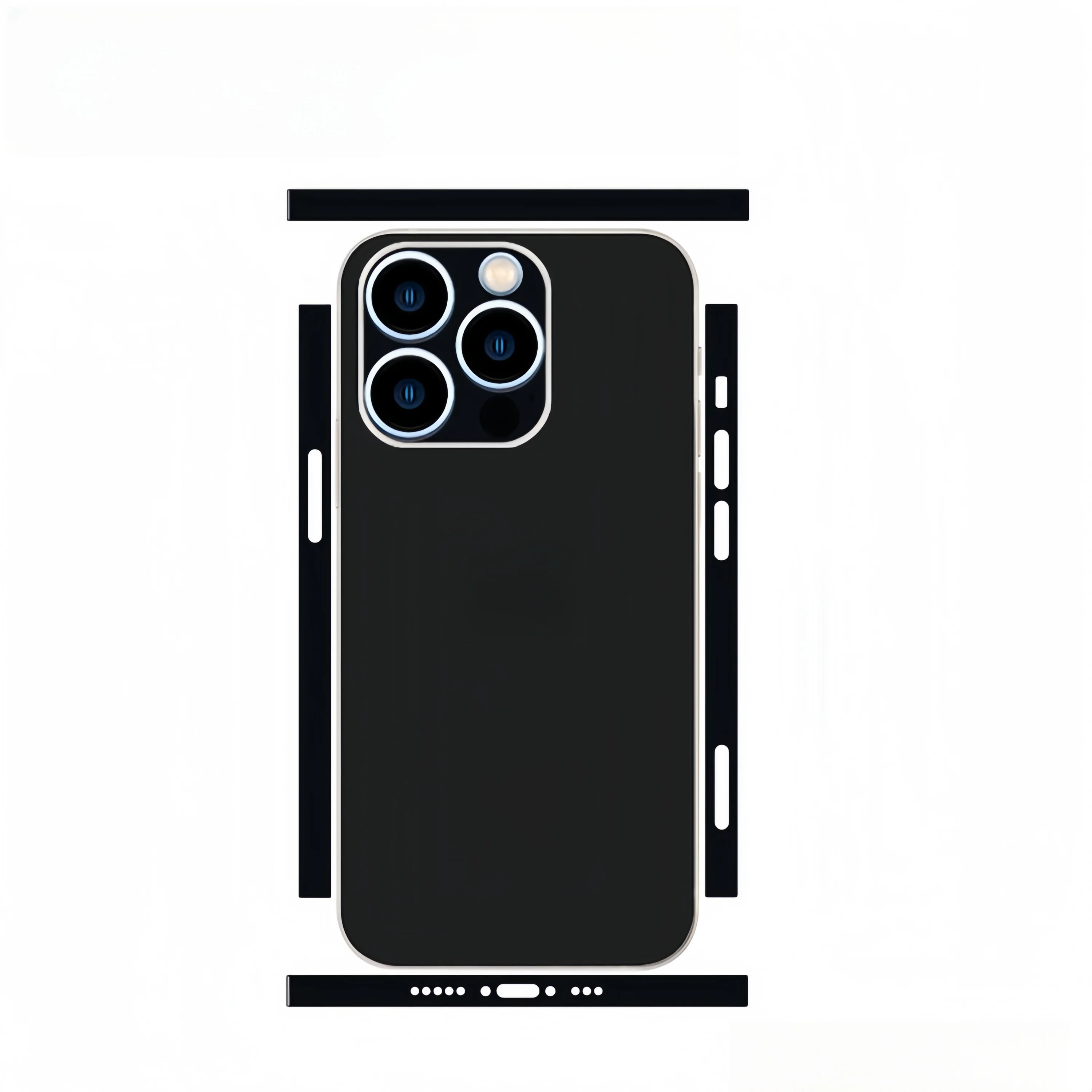 Pain Color Phone Stickers Film For iPhone 16 15 13 14 Pro Max 3M Back Skins Sticker For iPhone13 Mini Cover Body Film