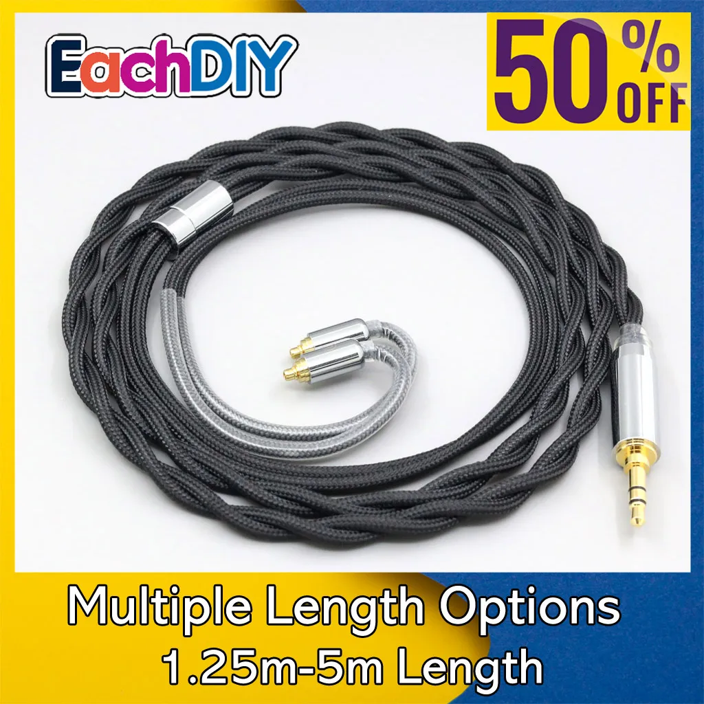 

Nylon 99% Pure Silver Palladium Graphene Gold Shield Cable For AKG N5005 N30 N40 MMCX LN008299