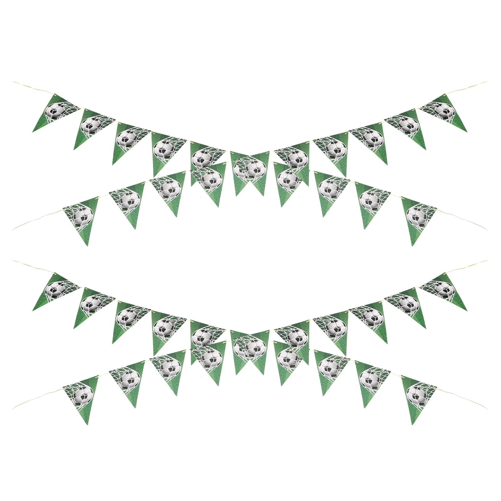 

4pcs Football Party Banner Hanging Decoration Sports Theme Venue Props Kids Soccer Banner Decorations for Party DIY