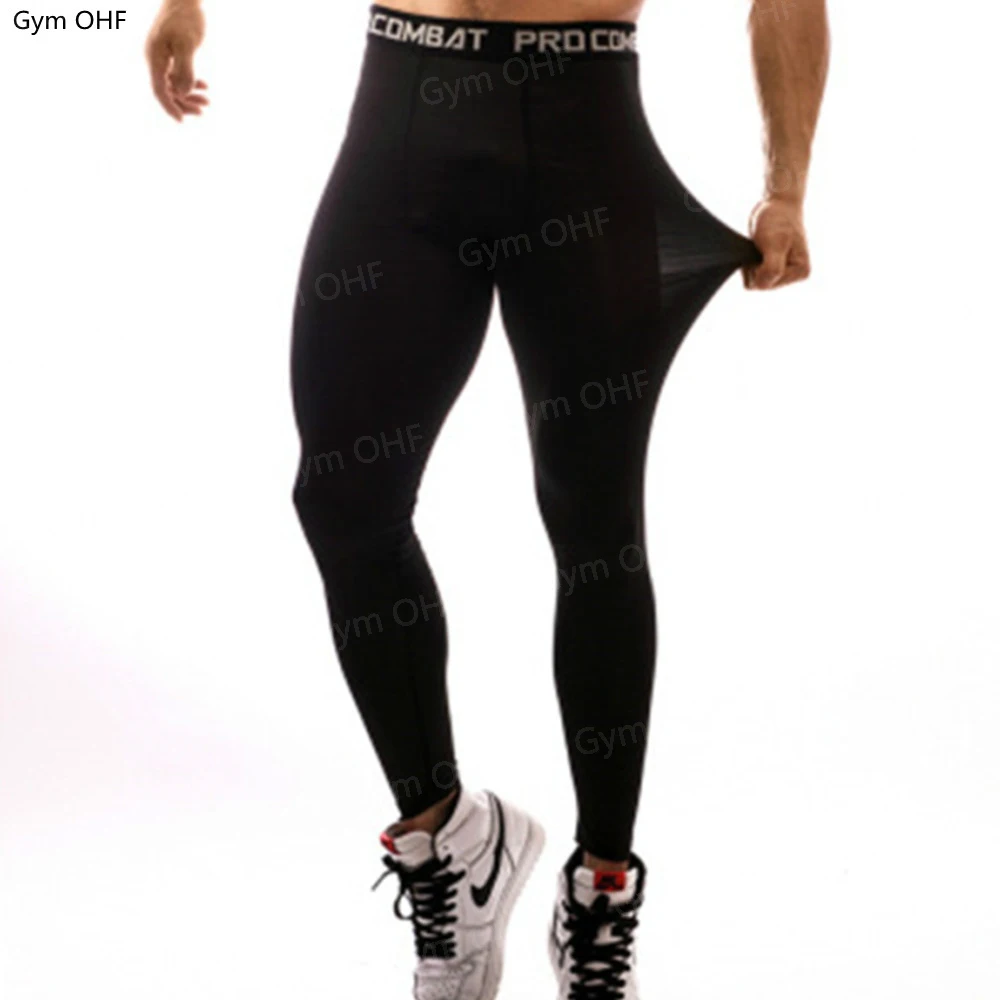 Leggings Men Gym Running Tights Men Compression Pants Fitness Jogging Long Trousers Yoga Training Bottoms