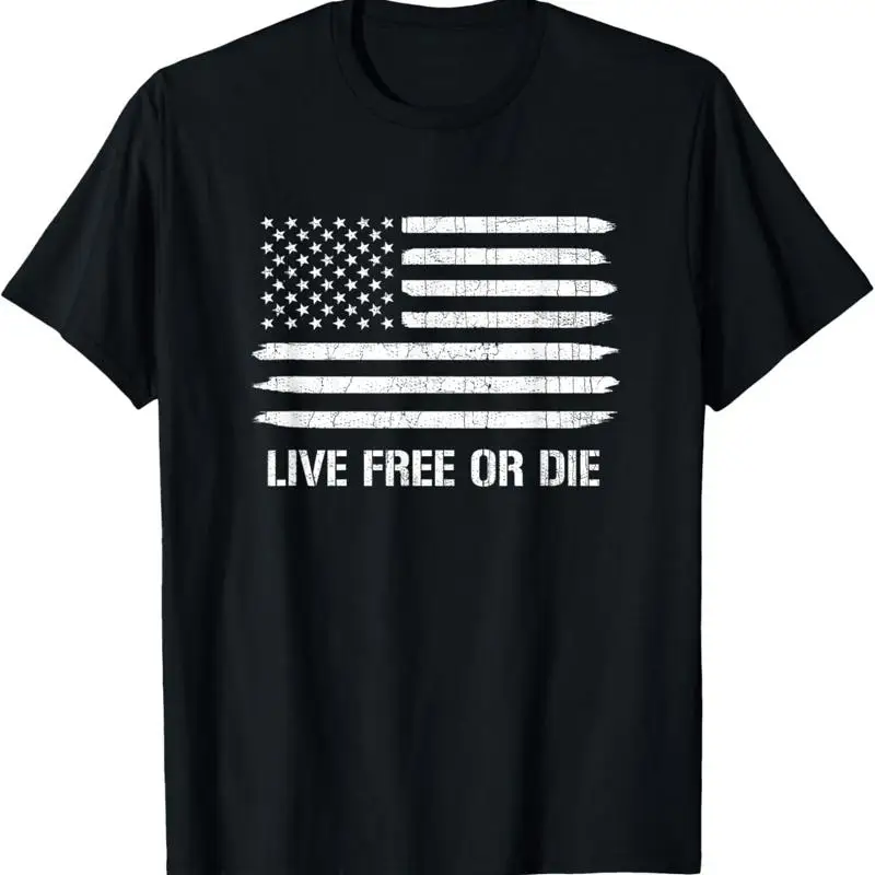 

Новая ограниченная футболка Live Free Or Die с американским флагом 2nd Amendment