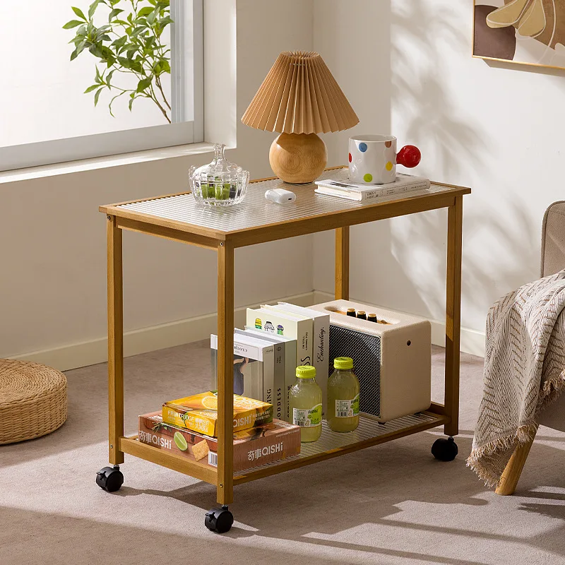 

Living room mobile small coffee table cart sofa side cabinet side cabinet bedroom bedside shelf small side table