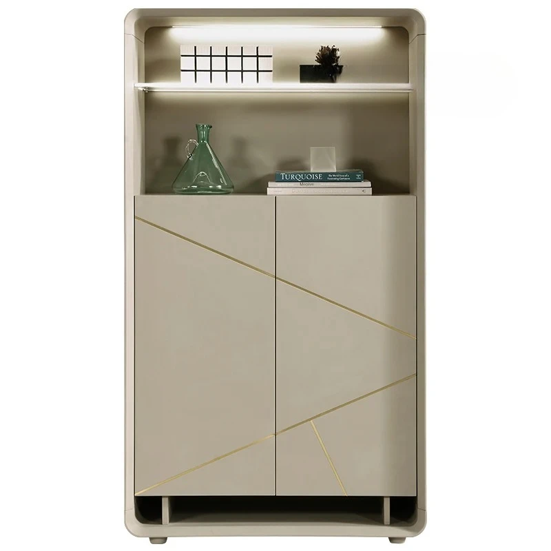 

Italian-Style Light Luxury Sideboard Cabinet New Home High-End Post-Modern Wine Cabinet Nordic Minimalism Entrance Cabinet