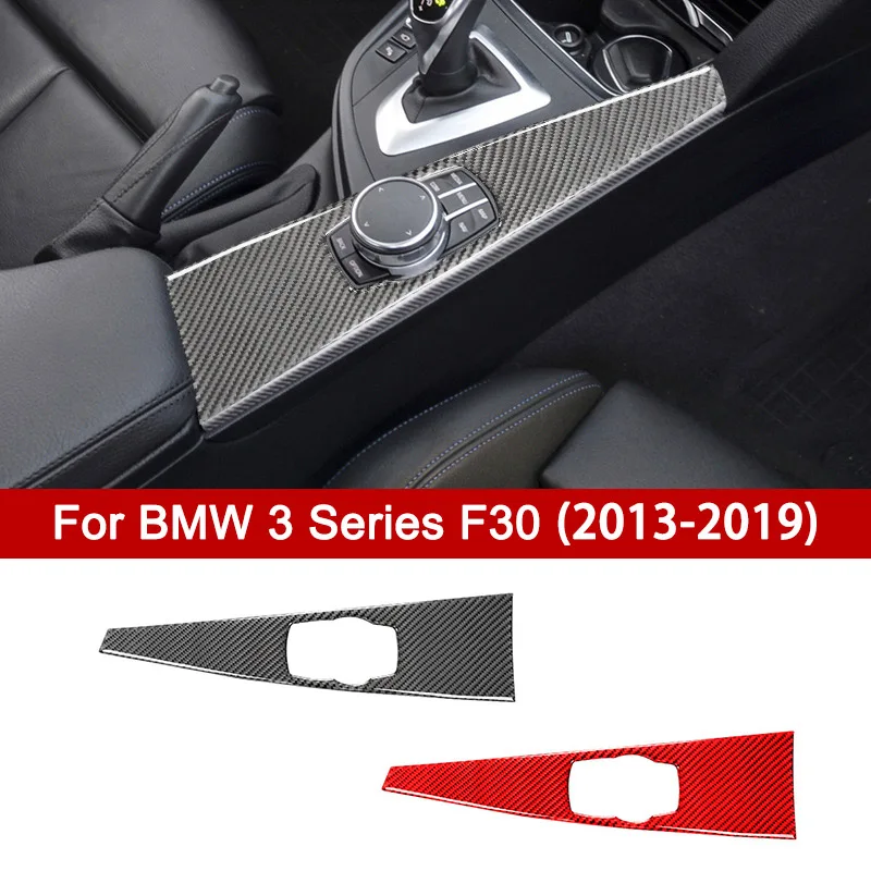 

Для BMW 3 серии F30 2013-2019, мультимедийная панель премиум-класса из углеродного волокна, декоративная наклейка, аксессуары для внутренней модификации