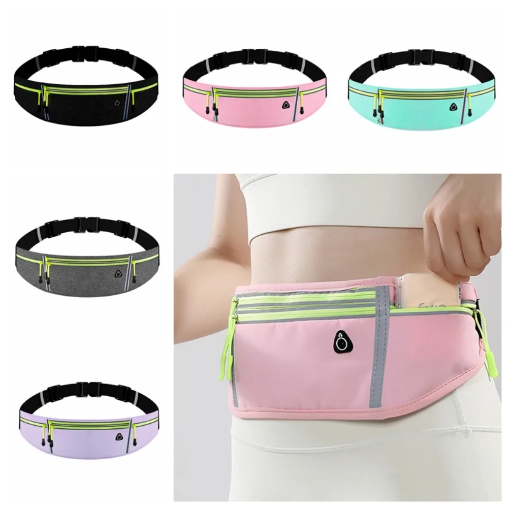 

With Bottle Bag Running Waist Bags Multi-function Lightweight Marathon Running Bag Case Waterproof Sports Phone Bag Men Women