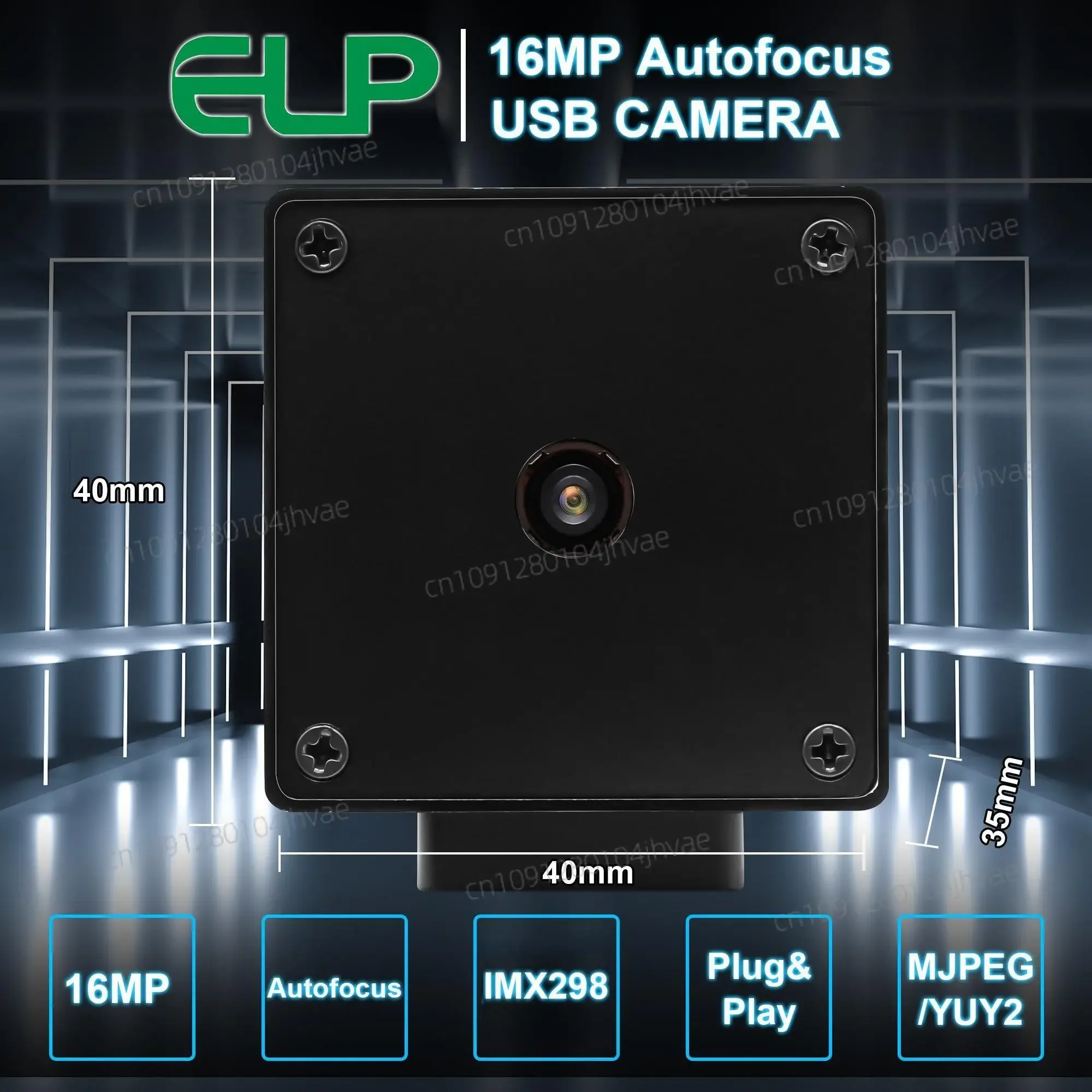 Hot 16MP IMX298 Autofocus USB Camera Mini Case Industrial Inspection Webcam for Android Linux Windows Computer, Laptop, Raspberr