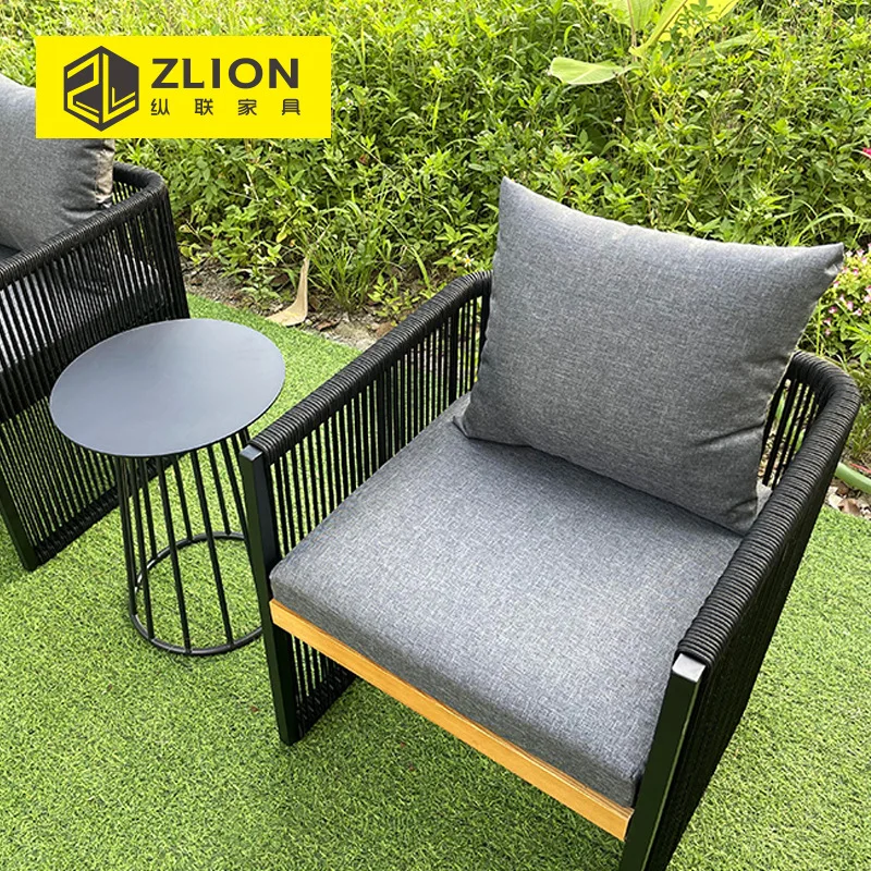 LMM outdoor leisure rope sofa table and chair courtyard villa garden rattan sofa dew