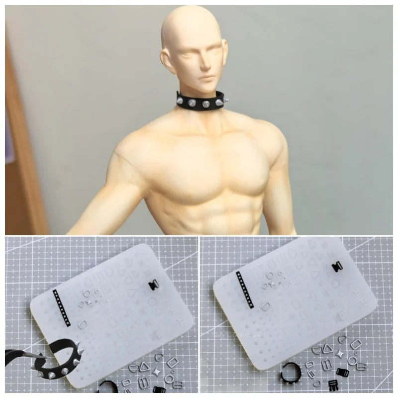 Polymer Clay Nine-head Body Proportional Male/female Body Silicone Mold Fondant/resin Clay DIY Doll Sculpture Modeling Tool