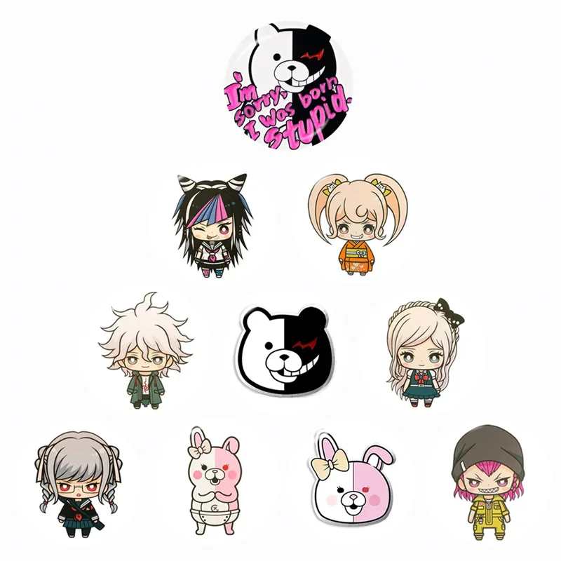 

Anime 2 Danganronpa 10Pcs 12mm/16mm/18mm/20mm/25mm/30mm Round Photo Glass Cabochon Demo Flat Back Making Finding