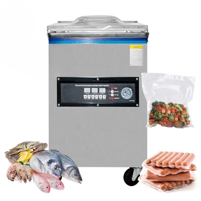 DZ-400 Wholesale Low Price Commercial Single Chamber Food Wet Dry Industrial Sealing Food Meat Sealer Vacuum Packaging Machine