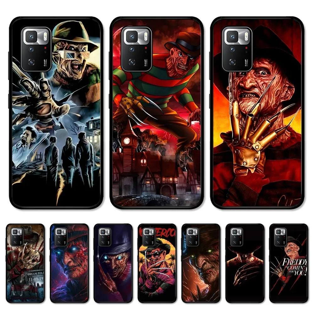 Film K-Krueger F-Freddy Horror Phone Case For Redmi 5 6 7 8 9 10 plus pro 6 7 8 9 A GO K20 K30 K40 pro plus F3 Fundas