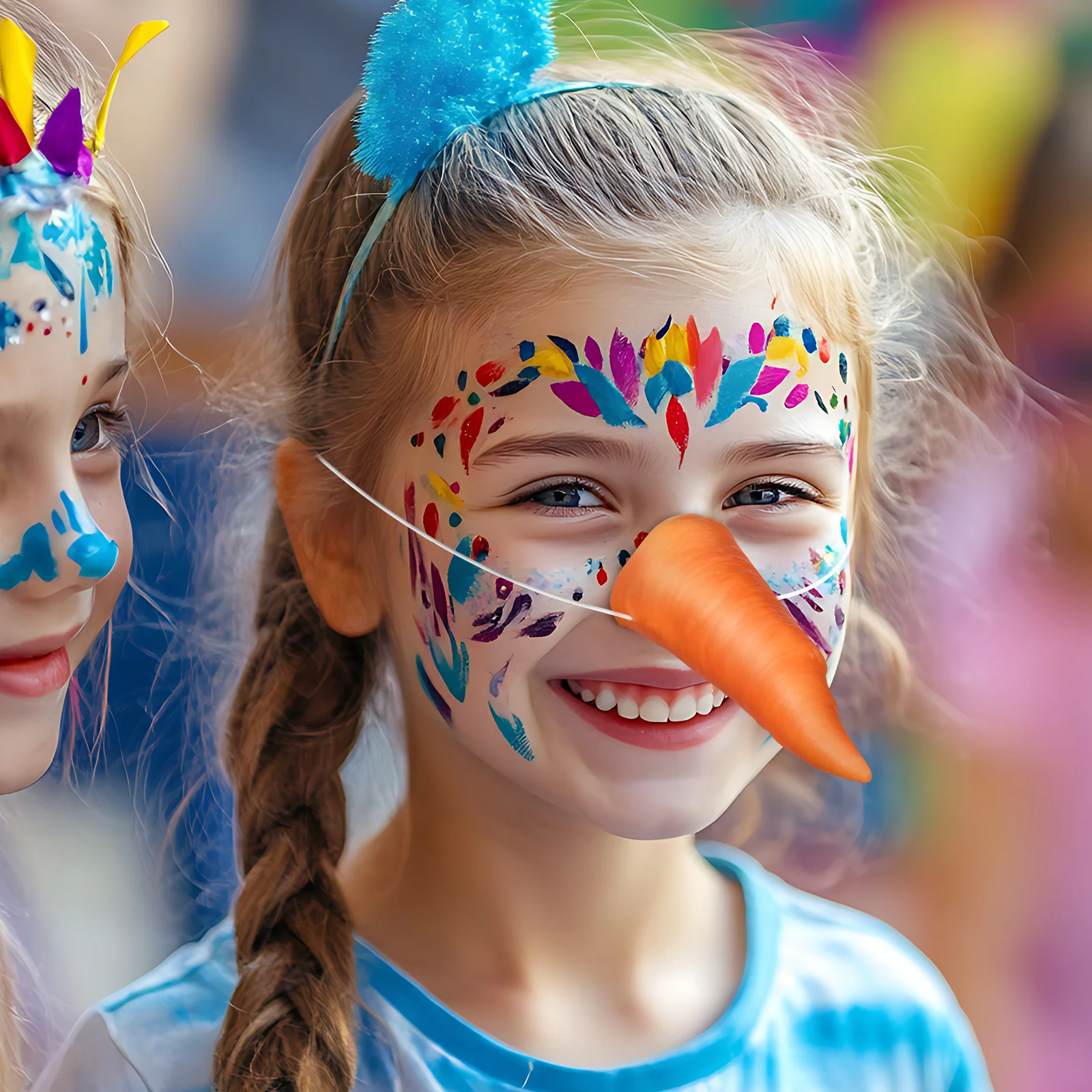 Wortel Neus Prop Clown Party Kostuum Accessoire Sneeuwpop Decoratie Carnaval Winter Festival Gag Gift Nieuwigheid Dress Up Fake