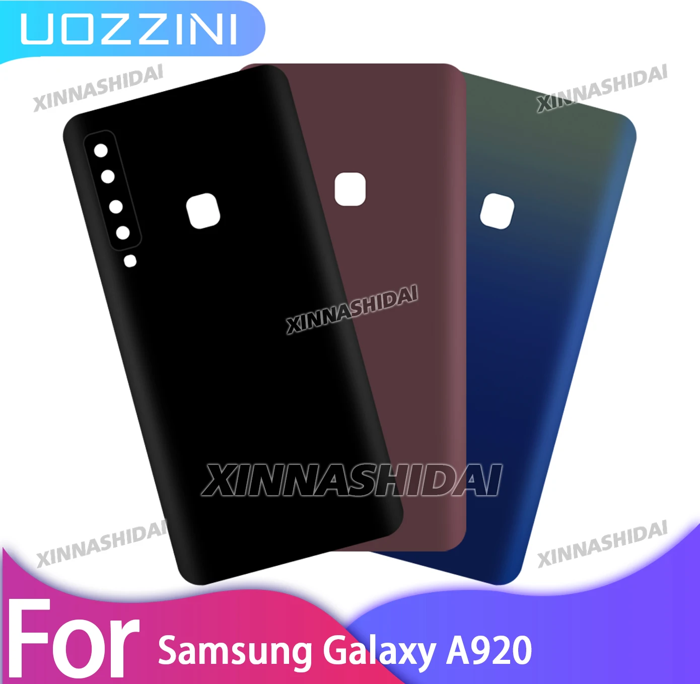 For Samsung Galaxy A920 Panel Rear Door Housing Battery Back Cover Case Camera Replace For Samsung Galaxy A920