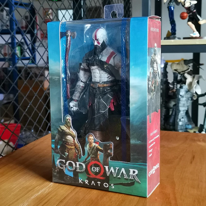 

20cm God of War 4 Kratos Cartoon Action Figure PVC Desktop Model Ornaments Collection Toy Decoration Children Birthday Gift
