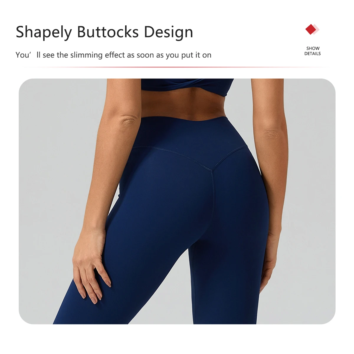 Damen-Sommer-Yogahose mit hoher Taille, Damen-Radhose, schnelltrocknende, atmungsaktive Leggings, ideal zum Laufen und Radfahren. – Detail 11