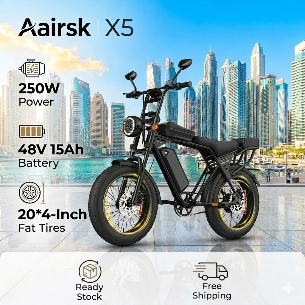 X5 Erwachsenen-E-Bike 250W Motor 48V15AH Abnehmbarer Akku Elektrofahrrad …