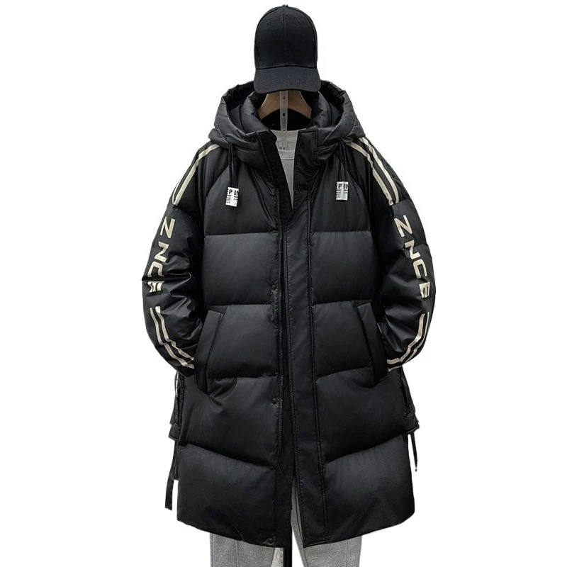 

Down Jacket Winter New Men and Women Couples Wear Medium and Long Youth Thickened Large Size Leave-in Premium Coat Hooded Coats